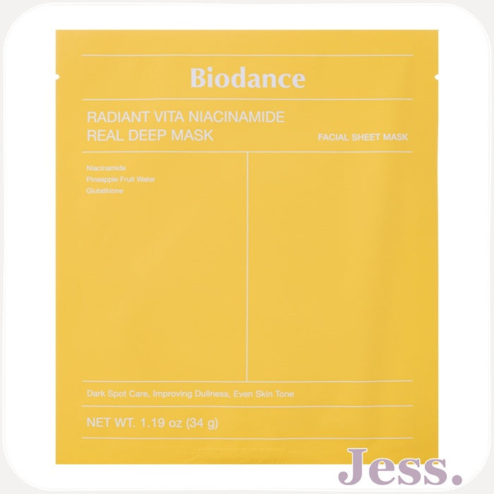 Biodance Radiant Vita Niacinamide Real Deep Mask sheet 34 g