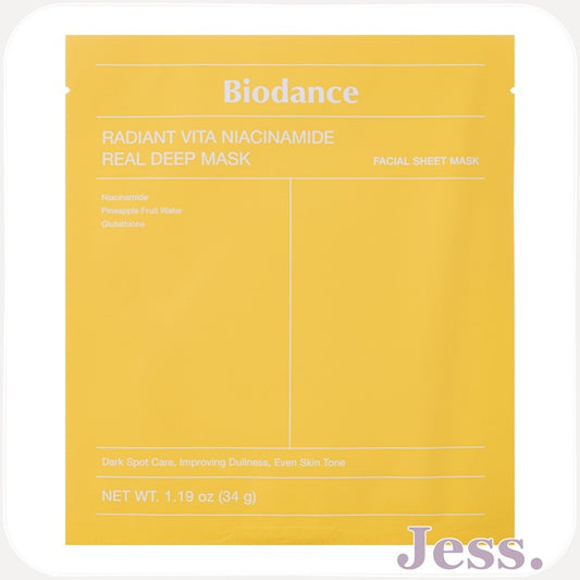 Biodance Radiant Vita Niacinamide Real Deep Mask sheet 34 g
