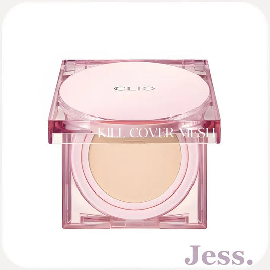 CLIO Kill Cover Mesh Glow cushion SPF 50+ PA++++ 3 Linen, no 21 Yellow Beige (15g x 2)