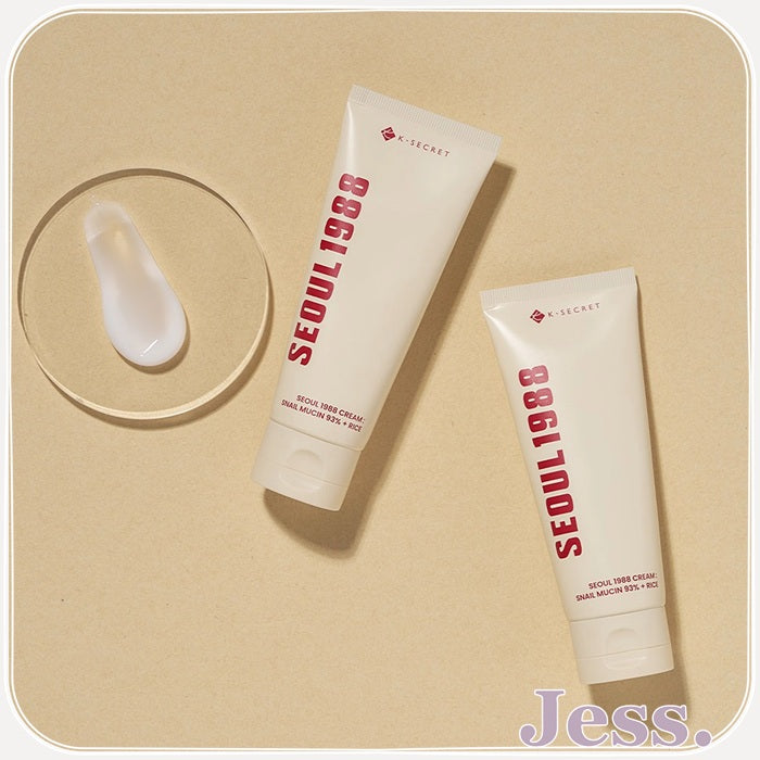K-SECRET SEOUL 1988 Cream: Snail Mucin 93% + Rice 100ml