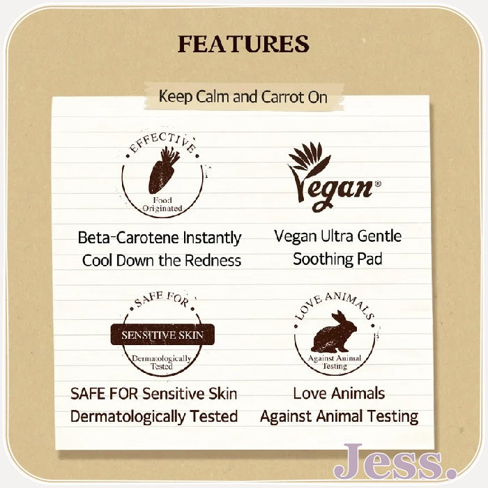 SKINFOOD Carrot Carotene Calming Water Pad (60 pads)