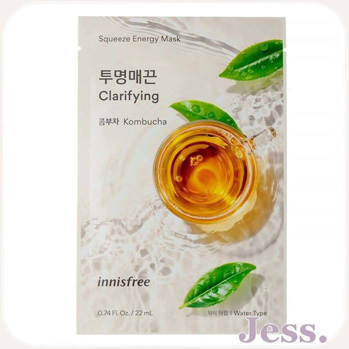 Innisfree Squeeze Energy Mask - Kombucha - Clarifying 22 ml