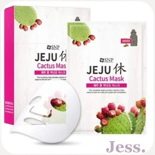 SNP Shining Nature Purity Jeju's Calmning Cactus Mask 22 ml