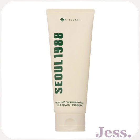 K-SECRET SEOUL 1988 Cleansing Foam: Pine Cica 1% + Probiotics 150ml